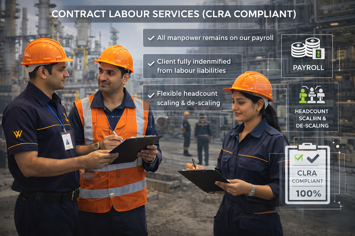 CLRA compliant contract labour Services